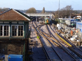 Track relaying - Havant station